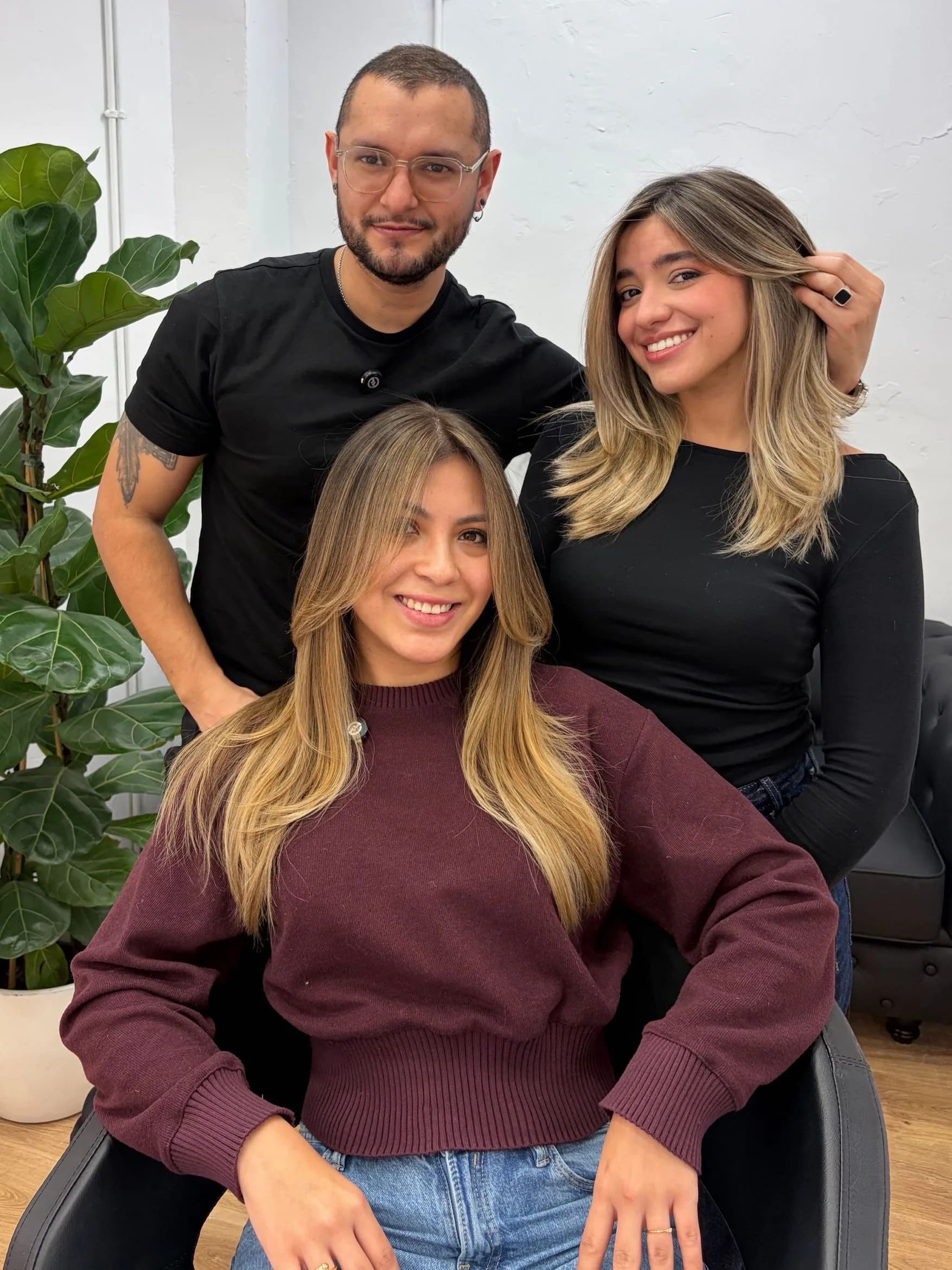 Color rubio personalizado Barcelona Resultado de color rubio con cliente y estilistas en Gago by Andrés Barcelona